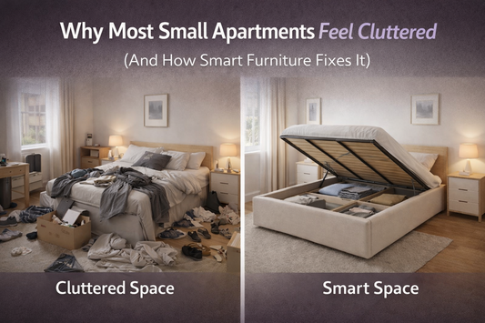Why Most Small Apartments Feel Cluttered (And How Smart Furniture Fixes It)