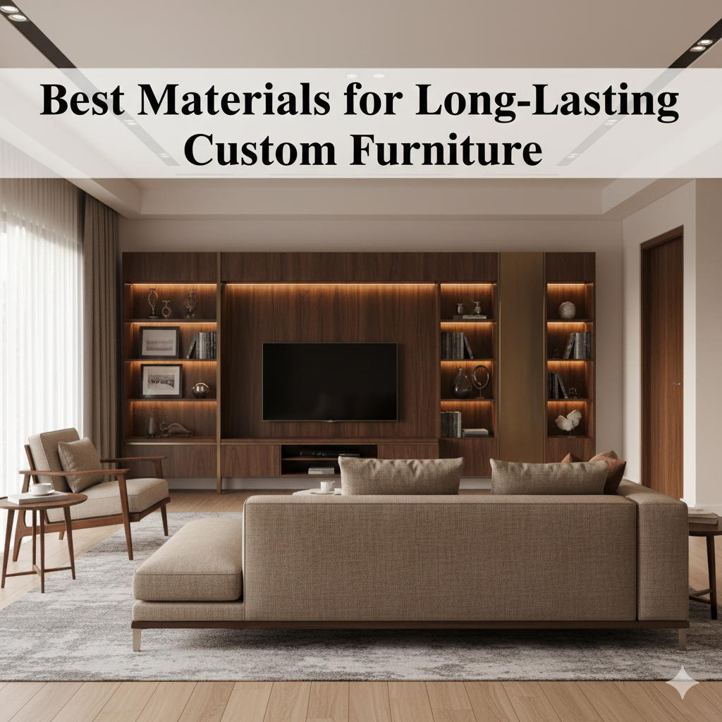 Best Materials for Long-Lasting Custom Furniture in India