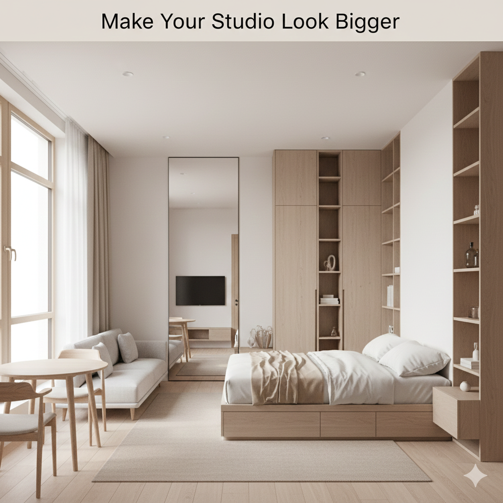 How to Make a Studio Apartment Look Bigger (Without Renovation)