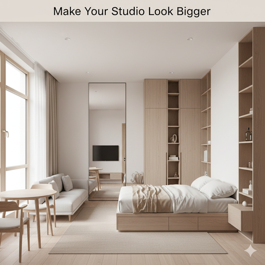 How to Make a Studio Apartment Look Bigger (Without Renovation)