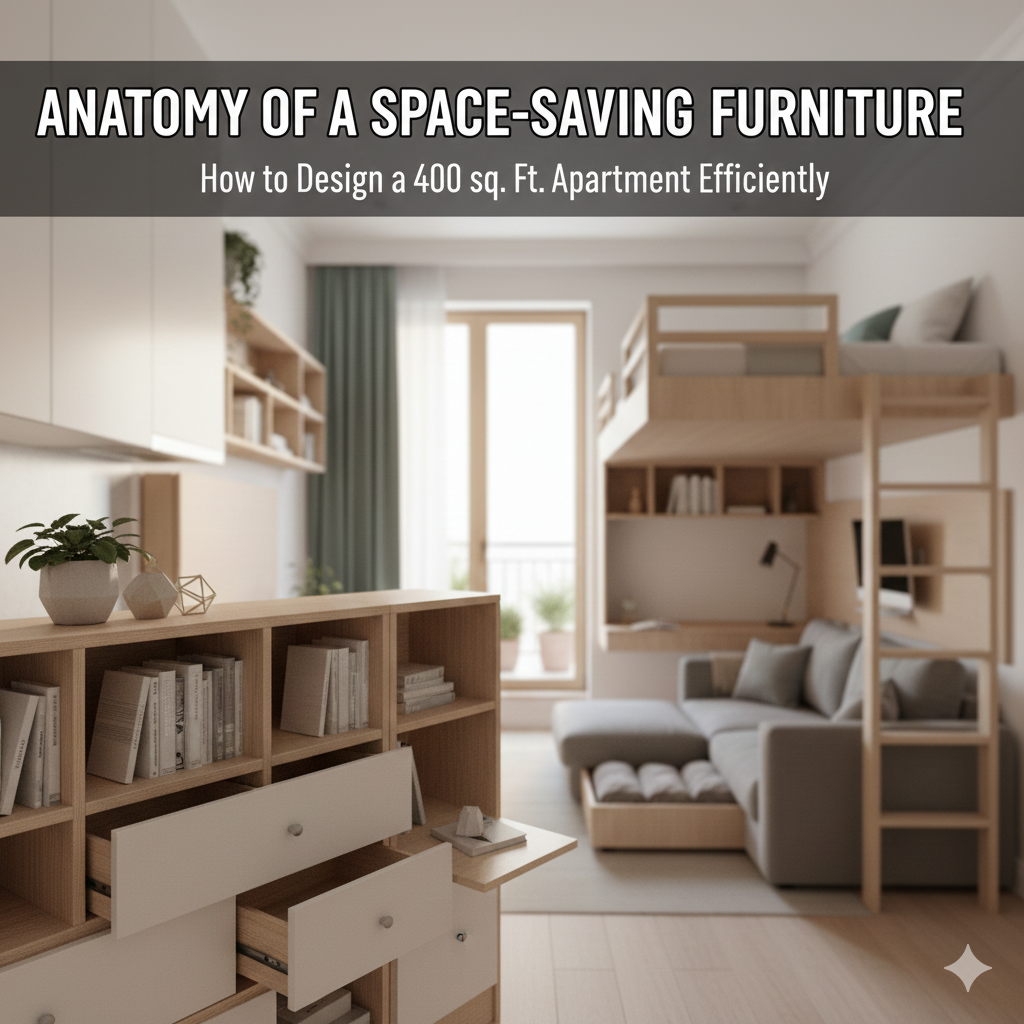 Tiny Living: How to Design a 400 sq.ft Apartment Efficiently
